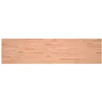 vidaXL Bureaublad 220x55x2,5 cm massief beukenhout