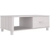 vidaXL Salontafel HAMAR 100x55x35 cm massief grenenhout wit