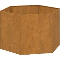vidaXL Plantenbak roestig 60x60x45 cm cortenstaal