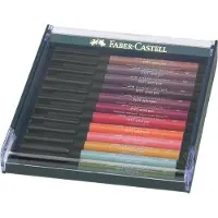 Faber-Castell tekenstift - Pitt Artist Pen - Earth - 12 stuks - FC-267422