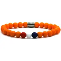 Heaven Eleven IbizaMen - heren - dames - armband - Oranje - Nederland - TeamNL - Koningsdag - 8mm - 17cm
