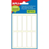 APLI witte etiketten ft 13 x 50 mm (b x h), 60 stuks, 10 per blad (2673) - 14 stuks