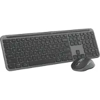Logitech Toetsenbord en Muis - - MK950 Signature Slim - Draadloos - Grafiet - QWERTY Pan Nordic