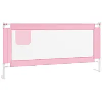 vidaXL Bedhekje peuter 190x25 cm stof roze