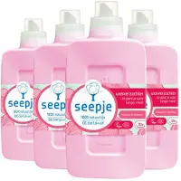 Seepje 4x Wasverzachter Pioenroos En Cederhout 30 Wasbeurten 750 Ml