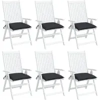 vidaXL Palletkussens 6 st 50x50x7 cm oxford stof zwart