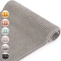 Blumtal Badmat - Anti-slip Badmat - Chenille Zachte Badmat - 50 x 80 cm - Lichtgrijs