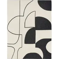 Broste Copenhagen Maren plaid zwart/beige - 71010006