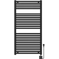 Boss & Wessing Elektrische radiator bws lara 118.5x60 cm smart wifi mat zwart