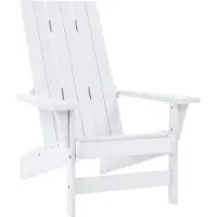 Keter Montauk Adirondack Premium Tuinstoel - 88,9x71,76x93,35cm - Gerecycled Hoogwaardig HDPE kunststof - Wit