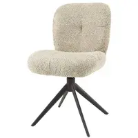 Hoyz Collection stoel comfort draaibaar. 2 stuks boucle zandkleur