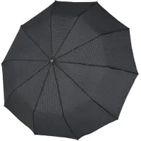 Doppler Mannen, Paraplu, RS.Hr.MAGIC Vezel Mini Sterk gem. sterren zwart/grijs, 56/10, Veelkleurig