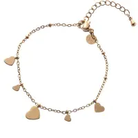 Go Dutch Label Day&Eve Armband Hearts On The Side | Goud