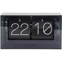 Karlsson Klok Boxed Flip Acrylic Black