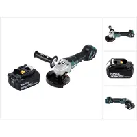 Makita DGA 517 T1 accu haakse slijper 18 V 125 mm borstelloos + 1x oplaadbare accu 5.0 Ah - zonder lader