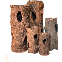CeramicNature terrarium Log 22 cm keramiek bruin
