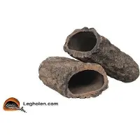 CeramicNature schuilplaats Catfish caves 13 cm keramiek bruin