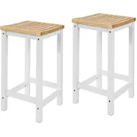 SoBuy FST29-WN Set van 2 Houten Eetkamerstoelen