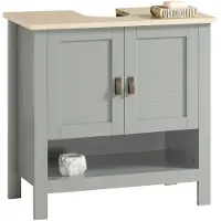 SoBuy Wastafel onderkast met 2 deuren - 60x30x60 cm, Grijs