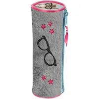 Rachaelhale Rachael Hale Clever Kitty - Pluche etui - 19 x 6 cm - Grijs