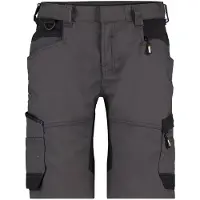 Dassy Dames stretch korte werkbroek Axis 34 / Grijs