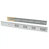 Emuca Ball Guide Set For Drawers With Total Extraction And Soft Closure 45 Mm Zilver