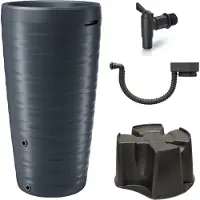 Prosperplast Complete set Vaze - Regenton - 2-in-1 - 240 liter - Antraciet