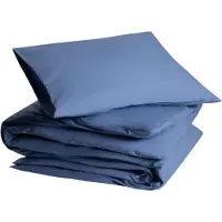 Yumeko Dekbedovertrek set Percal Katoen 140x220 Blauw - Eco, Bio & Fairtrade