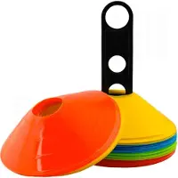 Trizand 50 x veelkleurige trainingskegels