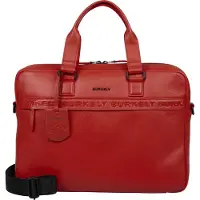Burkely Minimal Mason Unisex Laptopbag - 15,6 inch laptopvak - Rood
