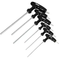 Benson Inbus sleutelset 6-delig - vanadium staal - 2 t/m 6 mm - met handgreep - zeskantsleutels