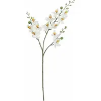 Mica Decorations Kunstbloem Orchidee tak - wit - 75 cm - Kunst zijdebloemen