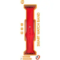 MG smartwatch bandje Silicoon voor watch bandje - Rood - Geschikt Voor 42 / 44 / 49mm - Smartwatch Siliconen Bandje