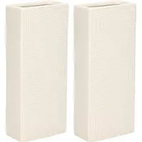 Gerimport Waterverdamper - 4x - wit - keramiek - 400 ml - radiatorbak luchtbevochtiger - 7,4 x 17,7 cm