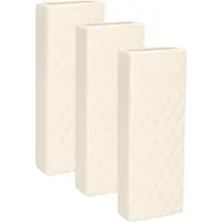 Gerimport Waterverdamper - 6x - ivoor wit - keramiek - 400 ml - radiatorbak luchtbevochtiger - 7 x 18,5 cm