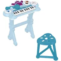 Disney Frozen Frozen Electronic piano keyboard met verlichting, seat en microfoon en Line-in cable - 24 keys