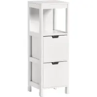 SoBuy Meuble Salle de Bain Blanc 30x89x30 cm