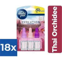 Ambi Pur Electrische Luchtverfrisser 3Volution Navulling Thai Orchid - Voordeelverpakking 18 stuks