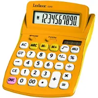 Lexibook 10-cijferige yellow Zakrekenmachine met Rubberen Afwerking