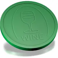 Combicraft Reliëfmunten wijn groen - 250 stuks