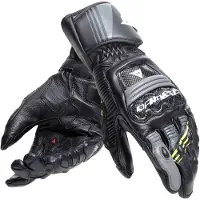 Dainese Druid 4 Zwart Houtskoolgrijs Geel Fluo Handschoenen Maat 3XL
