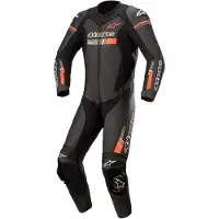Alpinestars GP-Force Chaser 1-Dlg 1-delig pak af lavet af læder Zwart/Neonrood 56, Mannen