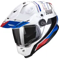 Scorpion ADF-9000 Desert Wit/Blauw/Rood XS, unisex