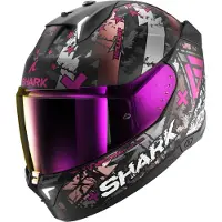 Shark SKWAL i3 Hellcat Mat Zwart Chrom Paars KUV Integraalhelm Maat S