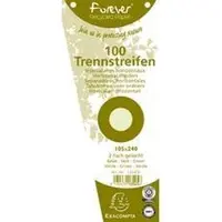 Exacompta Scheidingsstroken - groen - trapezium 180 g/m², gerecycleerd, met perforatie, (pak 100 stuks)