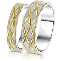 Lucardi Ring goud / zilver