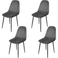 Urban Living - Set van 4 Eetkamerstoelen - Metalen