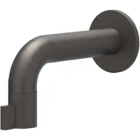 Ivy Aia Tribe Fonteinkraan wandmodel niet inkortbaar HOH12,5cm RVS316 geborsteld carbon black PVD