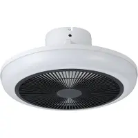 Eglo Sayulita Plafondventilator met lamp - Ø 45,5 cm - 6 snelheden - Instelbaar wit licht - Dimbaar - DC energy saving - Wit/Zwart