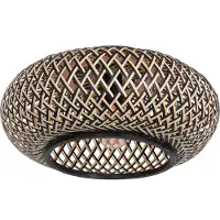 Steinhauer Plafondlamp Maze, dimbaar, zwart, Woon-/ Eetkamer, Bamboe, Modern, plafondlamp hout